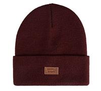 Levi's All-Season Hero Beanie Soft Knit Cuffed Winter Hat, Warm & Comfortable Everyday Style Bonnet, Bordeaux Solide, Taille Unique Mixte