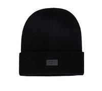 Levi's Bonnet d'hiver Classique Chaud en Tricot avec Doublure en Polaire pour Homme et Femme, Noir foncé, Taille Unique Mixte Adulte