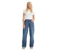 Levi's Baggy Dad Med Indigo-Fat Finish, Blue Utopia, 29W / 34L Femme