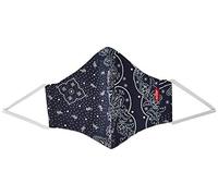 Levi's Bandana unisexe pour le visage Réutilisable, colore bleu/noir/rouge S