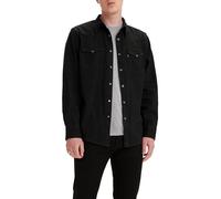 Levi's Barstow Western Standard Chemise, Marble Black Denim Rinse, M Homme