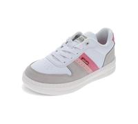 Levi's Baskets Drive Lo unisexes pour enfant, Blanc/ciment/rose, 6 Big Kid