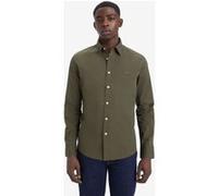 Levi's Homme Long-Sleeve Battery Housemark Slim, Olive Night, XS