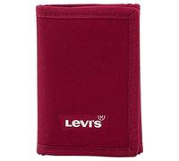 Levi's Batwing Trifold Polyester Wallet, Accessoire de Voyage -Portefeuille à Triple pli Homme, Regular Red, Un
