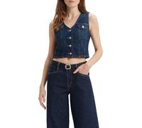Levi's Bella Denim Corset Chemise à Bouton Bas, Dark Side Scrape, S Femme