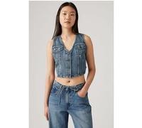 Levi's Bella Denim Corset Low Fi Prep Vest Trns Taille: M | Vestes sans manches Outlet | Femme | Bleu