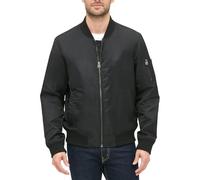 Levi's Blouson aviateur en satin, Noir classique non rempli, Medium