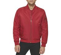 Levi's Blouson aviateur léger à fermeture éclair Ma-1 pour homme, Rempli Ma-1 rouge, S