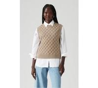 Levi's Bluebell Cable Vest Mid Oatmeal Heather Taille: M | Pulls en Maille Outlet | Femme | Bleu