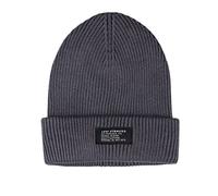 Levi's Bonnet Classique en Tricot à Revers pour Toutes Les Saisons, Anthracite nervuré, Taille Unique