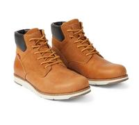 Levi's Bottes Homme - Jax Plus, Bottines, Boots, Cuir, Logo, Lacets, Unicolore Marron Clair 46 (Uk 11)
