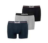 LEVIS Boxer, Navy/Grey/Black, M (Lot de 3) Homme