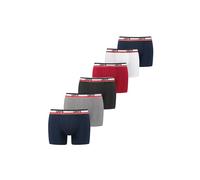 Levi's Boxer sous-vêtement, Durable Bleu/Rouge/Gris, XL (Lot de 6) Hommes