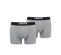 Levis Lot de 4 boxers lettres, boxers pour homme, Mélange gris moyen, XL
