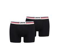 Levi's Boxer sous-vêtement, Noir, L (Lot de 2) Homme