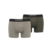 Boxer Levi's Optical Illusion Organic Cotton gris clair vert kaki (2 unités) - XL