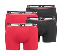 LEVI'S ® Boxers anthracite / rouge sang / blanc, Taille XXL