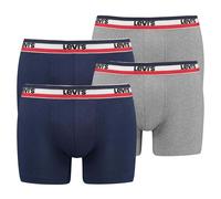 LEVI'S ® Boxers bleu / gris chiné / rouge / noir / blanc, Taille XXL