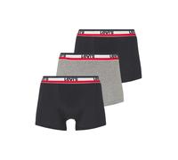 LEVI'S ® Boxers gris chiné / rouge / noir / blanc, Taille L