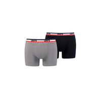 Levi's Homme Levis Men Sprtswr Logo Brief 2p Boxer, Multicolore (Black / Grey Melange 004), S EU