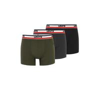 LEVI'S ® Boxers gris foncé / kaki / rouge / noir / blanc, Taille M