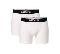 Boxer Levi's Solid Basic Organic Cotton Stripe blanc noir (2 unités) - L