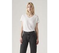 Levi´s ® Boxy Short Sleeve V Neck T-shirt Blanc M Femme
