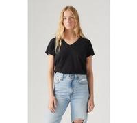 Levi's Boxy Vneck Tee T-Shirt, Caviar, L Femme