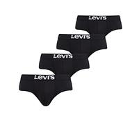 Levi's Brief sous-vêtement, Durable Noir, XL (Lot de 4) Hommes