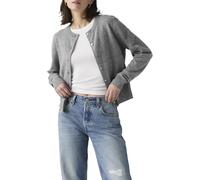 Levi's Cardigan Tara Super Doux à col Rond pour Femme, Dark Heather Grey Br, L