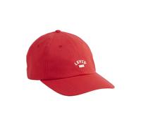 LEVI'S ® Casquette 'Lazy Girl' rouge vif / blanc, Taille 55-60