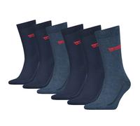 Levi's Classic Chaussettes, Durable Bleu Marine, 39/42 (Lot de 6) Mixte