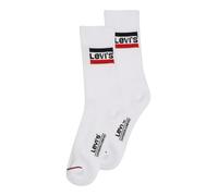 Levi's Crew Chaussettes, Blanc, 43/46 (Lot de 2) Unisexe