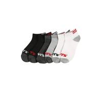 LEVI'S ® Chaussettes gris / gris foncé / rouge / noir / blanc, Taille 28-30
