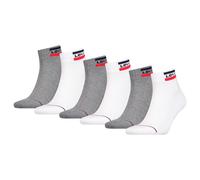 LEVI'S ® Chaussettes gris / rouge / noir / blanc, Taille 43-46
