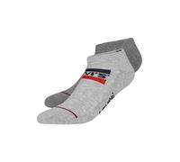 Levi's Sneaker Chaussettes, Gris, 43/46 (Lot de 2) Unisexe