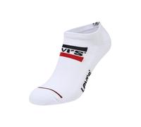 Levi's Sneaker Chaussettes, Blanc, 43/46 (Lot de 2) Unisexe