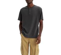 Levi's Chemise boutonnée Henley à Manches Courtes pour Homme, Black Oyster, S