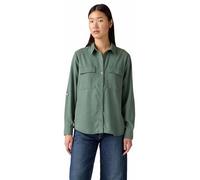Levi's Doreen Utility Shirt Chemise à Bouton Bas, Vert forêt, XXL Femmes
