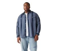 Levi's Chemise Western Big Relaxed Fit pour Homme avec col boutonné, Carson Stripe Dress, XL