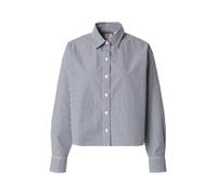 LEVI'S ® Chemisier 'Cropped Harlie Shirt' bleu marine / blanc, Taille S