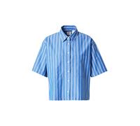 LEVI'S ® Chemisier 'Harlie Short Sleeve Cropped Shirt' bleu / blanc, Taille M