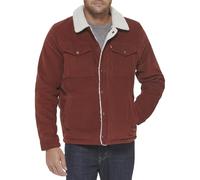 Levi's Corduroy Sherpa Lined Trucker Jacket (Standard and Big & Tall) Veste Camionneur en Velours côtelé, Rouille, XXL Homme