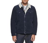 Levi's Corduroy Sherpa Lined Trucker Jacket (Standard and Big & Tall) Veste en Jean, Bleu Marine, X-Large Homme