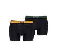 Levi's Coton Biologique Colleagic Boxer, Noir Combo, L (Lot de 2) Hommes