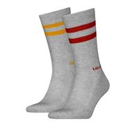 Levi's Crew Chaussettes, Orange/Jaune, 35/38 (Lot de 2) Unisexe
