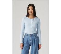 Levi's Dry Goods Vacationer Long-Sleeve Chemise Henley, Niagara Mist, S Femme