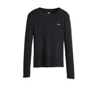 Levi's Essential Housemark Long-Sleeve Tee T-Shirt, Caviar, XL Femme