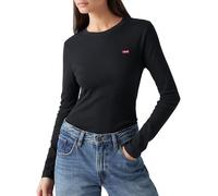 Levi's Essential Housemark Long-Sleeve Tee T-Shirt, Caviar, XS Femme