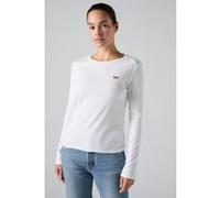 Levi's T-shirt Essential HM Ls Tee – Manches longues – Blanc – Femme M